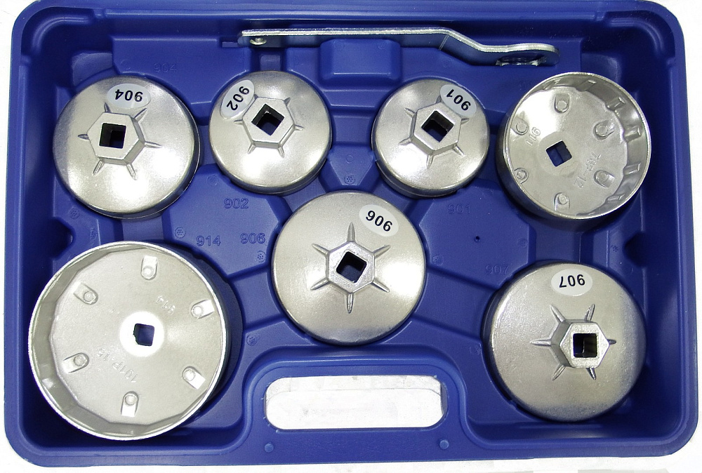 Съемники масляных фильтров алюминиевые (15 предметов) TA-A1012 AE&T