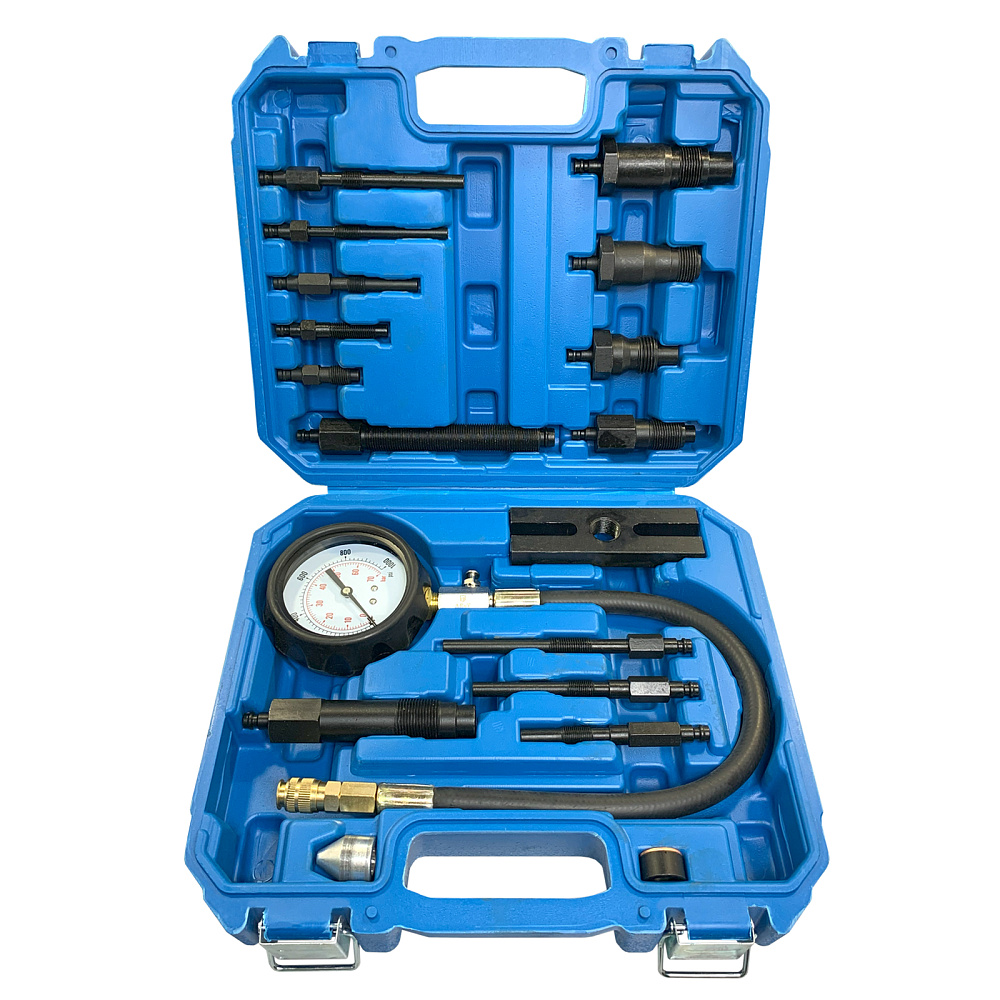 Компрессометр дизельный 0-1000PSI и 0-70атм с адаптерами для всех дизелей в мире TA-G1011 AE&T